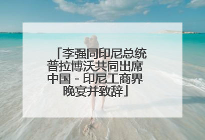 李强同印尼总统普拉博沃共同出席中国－印尼工商界晚宴并致辞