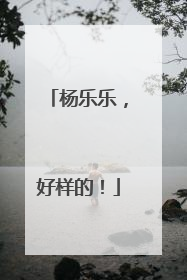 杨乐乐，好样的！