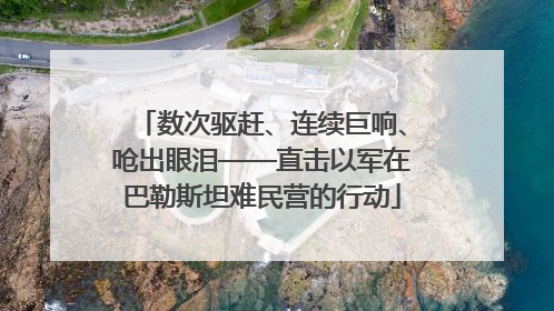 数次驱赶、连续巨响、呛出眼泪——直击以军在巴勒斯坦难民营的行动