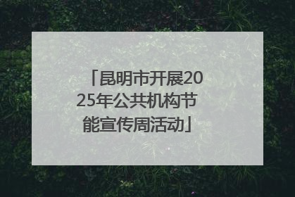 昆明市开展2025年公共机构节能宣传周活动