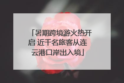 暑期跨境游火热开启 近千名旅客从连云港口岸出入境
