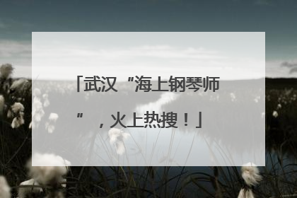 武汉“海上钢琴师”，火上热搜！