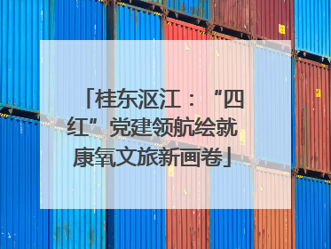 桂东沤江：“四红”党建领航绘就康氧文旅新画卷