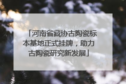 河南省藏协古陶瓷标本基地正式挂牌，助力古陶瓷研究新发展