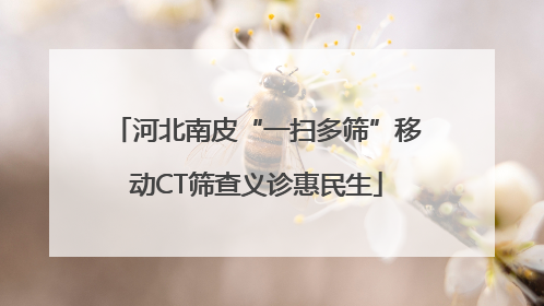 河北南皮“一扫多筛”移动CT筛查义诊惠民生