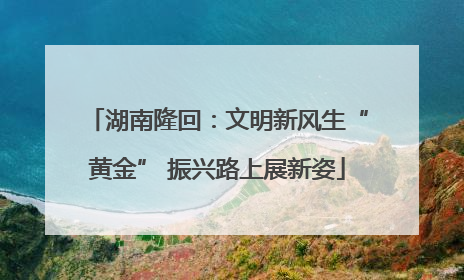 湖南隆回：文明新风生“黄金” 振兴路上展新姿