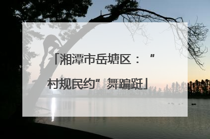 湘潭市岳塘区：“村规民约”舞蹁跹