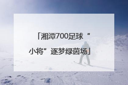 湘潭700足球“小将”逐梦绿茵场