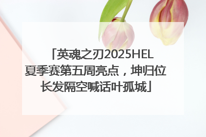 英魂之刃2025HEL夏季赛第五周亮点，坤归位长发隔空喊话叶孤城