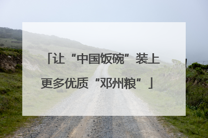 让“中国饭碗”装上更多优质“邓州粮”