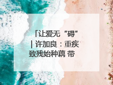 让爱无“碍”｜许加良：重疾致残始种藕 带动致富靠双手