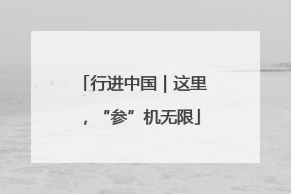 行进中国｜这里，“参”机无限