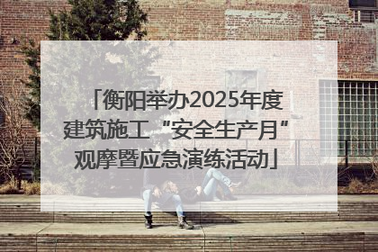 衡阳举办2025年度建筑施工“安全生产月”观摩暨应急演练活动
