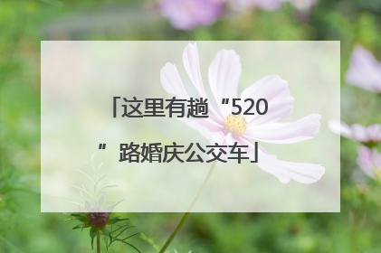 这里有趟“520”路婚庆公交车