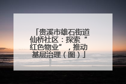 贵溪市雄石街道仙桥社区：探索“红色物业”，推动基层治理（图）