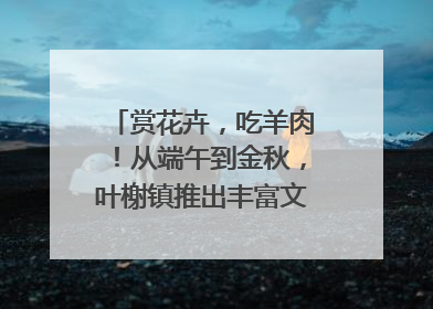 赏花卉，吃羊肉！从端午到金秋，叶榭镇推出丰富文旅活动邀您爽玩