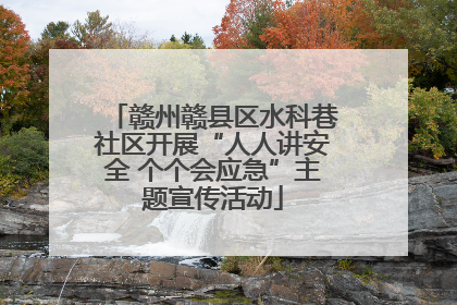 赣州赣县区水科巷社区开展“人人讲安全 个个会应急”主题宣传活动