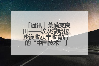 通讯丨荒漠变良田——埃及撒哈拉沙漠收获丰收背后的“中国技术”