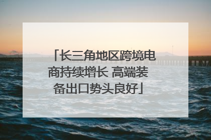 长三角地区跨境电商持续增长 高端装备出口势头良好