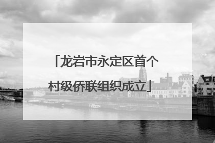 龙岩市永定区首个村级侨联组织成立
