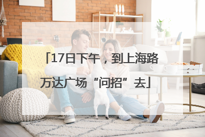 17日下午，到上海路万达广场“问招”去
