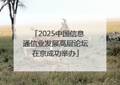 2025中国信息通信业发展高层论坛在京成功举办