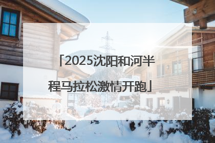 2025沈阳和河半程马拉松激情开跑