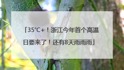35℃+！浙江今年首个高温日要来了！还有8天雨雨雨