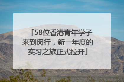 58位香港青年学子来到闵行，新一年度的实习之旅正式拉开
