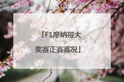 F1摩纳哥大奖赛正赛赛况